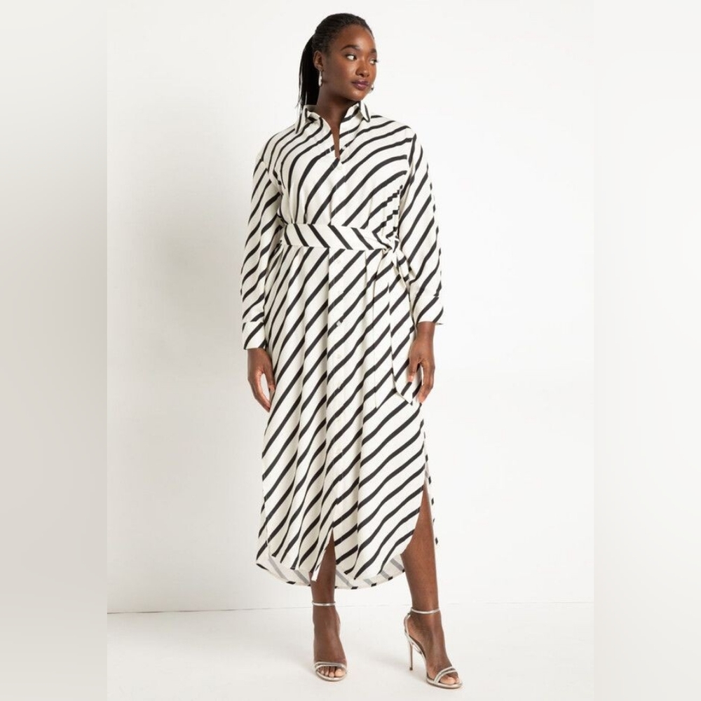 Eloquii Maxi Shirtdress